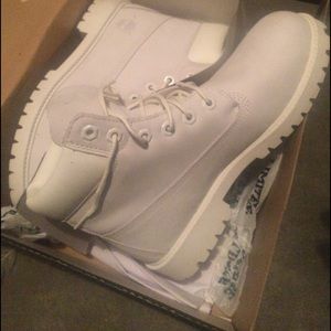 White Timberlands Boots